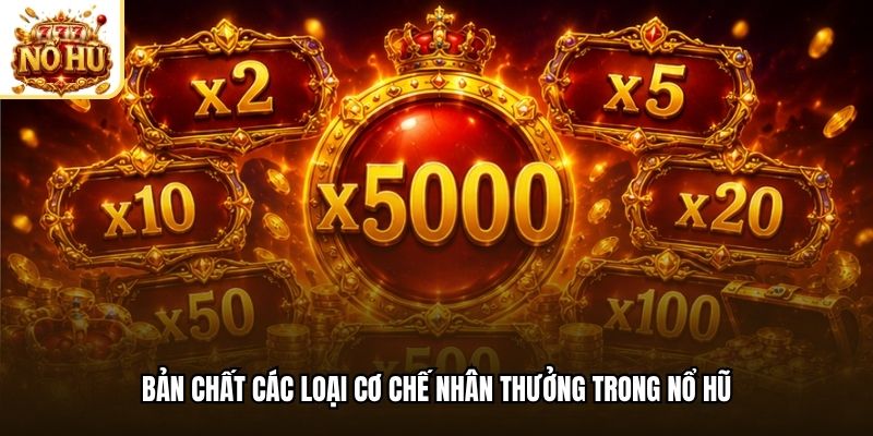Bản chất các loại cơ chế nhân thưởng trong nổ hũ