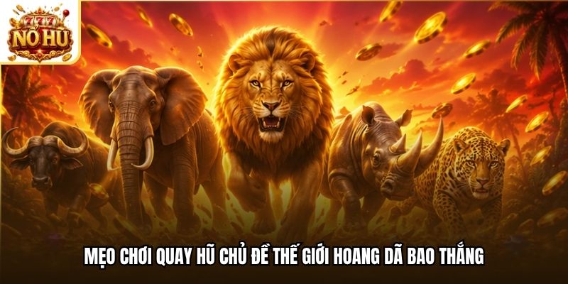 Mẹo chơi quay hũ chủ đề thế giới hoang dã bao thắng