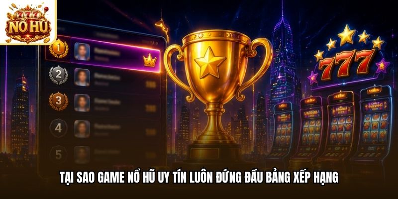 Tại sao game nổ hũ uy tín luôn đứng đầu bảng xếp hạng